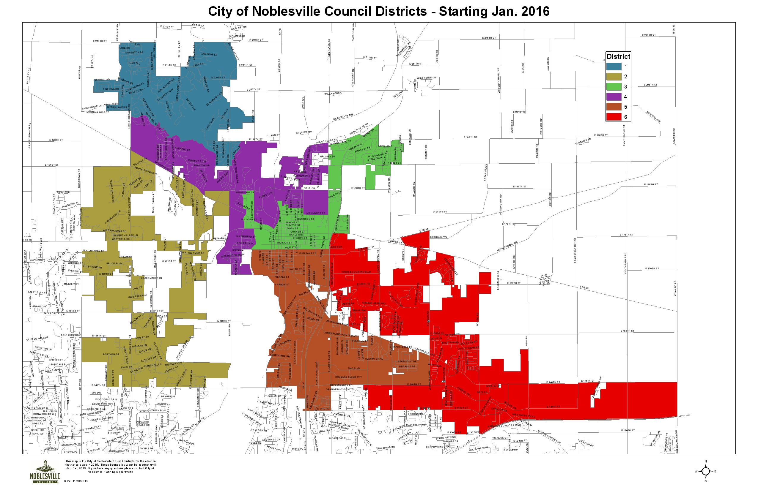 2016 City Council Districts