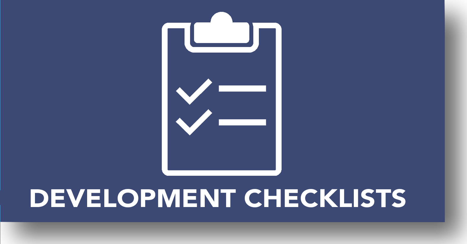 Planning Checklists